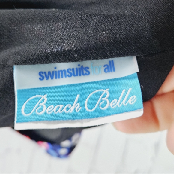 SWIMSUITS FOR ALL | Beach Belle multicoloured one piece swimsuit swim dress - Picture 5 of 6